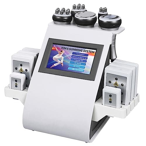 Máquina de cavitación corporal, masajeador de radiofrecuencia profesional 6 en 1, dispositivo de reducción de vacío multipolar para brazo, cintura, muslo, cadera, pierna