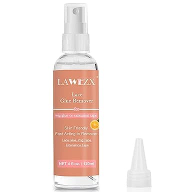 120ml Lace Glue Remover, Removedor de Cinta con Aroma Cítrico, Disolvente Capilar, Removedor de Pegamento para Peluca de Acción Rápida para Peluca de Encaje, Cinta en Extensiones y Sistemas de Cabello