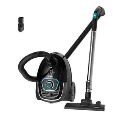 Cecotec Aspirador de Trineo con Bolsa de 2,5 L Conga Powerbag 2500 Plus. 850 W, Filtrado de Alta Eficiencia, Tubo Telescópico Metálico, Incluye Accesorios Aptos para Muebles y Esquinas