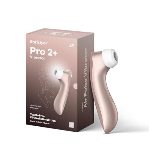 Satisfyer Pro 2 Plus | oro rosa | vibrador y estimulador de clítoris para mujer | juguete sexual extremo | vibrador erótico de ondas de presión para ella