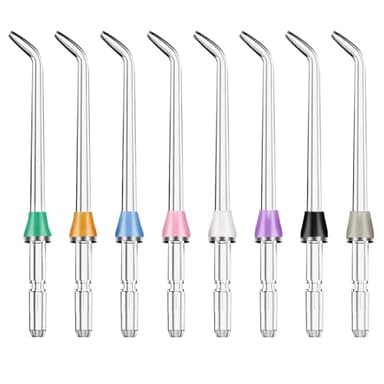 8 Piezas Boquilla de Repuesto para Waterpik Water Flosser, Reemplazo Boquilla para Waterpik Irrigador Bucal y Irrigador Dental, Accesorios de Irrigadores Dentales