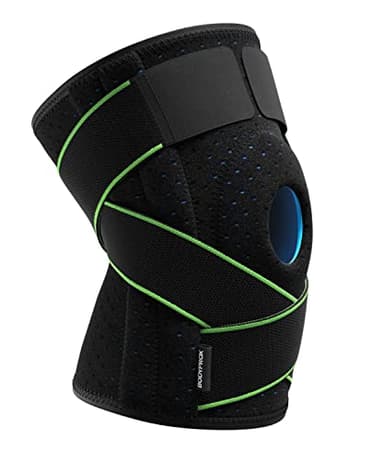 Bodyprox Rodillera con estabilizadores laterales y almohadillas de gel, Ortesis de Rodilla (Regular)
