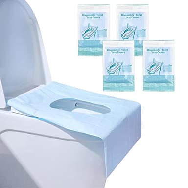 Protector WC Desechable, 40 Piezas Protector WC Desechable Niños, Antibacteriano Protector WC Adecuado para Hoteles Baños Públicos Hogares(Empaque Individual)