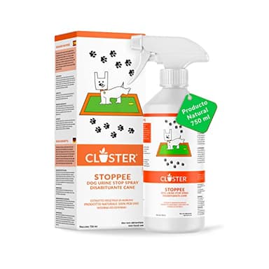 CLOSTER Disuasor para Perros 750 ml - Spray de disuasión para Perros a Base de cítricos - Repelente para Perros para Interiores y Exteriores - Actúa de Manera 100% Natural