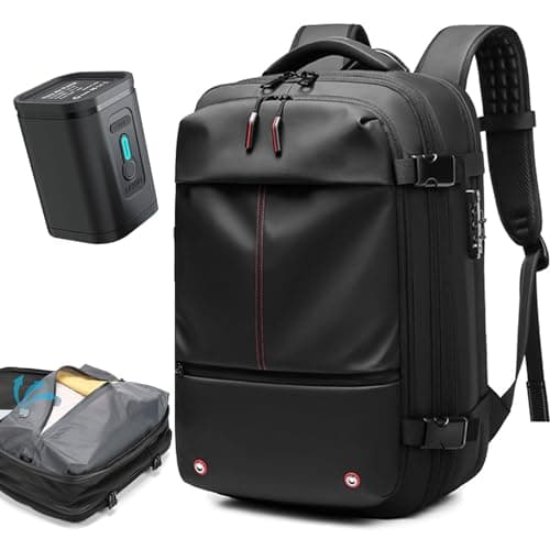 Quincry Vacpack - Mochila al vacío expandible de 16 galones con sistema de compresión sellado, para viajes, L