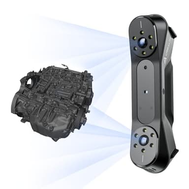 Creality CR-Scan Raptor 3D Escáner Blu-ray industrial, seguimiento antivibración para objetos de 5 – 2000 mm, cuerpo y cara, escaneo a todo color, precisión de hasta 0,02 mm, velocidad de 60 fps