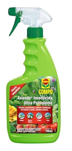 COMPO Axiendo Insecticida ultrapolivalente, Para plantas de interior y exterior, Efecto duradero, Envase pulverizador, 750 ml