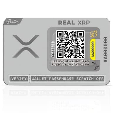 Ballet Real XRP - La Tarjeta de Almacenamiento en frío de criptomonedas más fácil, Billetera de Hardware de criptomonedas con Soporte para múltiples Monedas y NFT (uno)