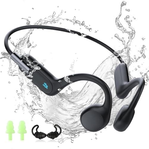 HIFI WALKER Auriculares Conduccion Osea, MP3 Acuaticos para Natacion IPX8, Cascos Bluetooth 5.3, Memoria 32G integrada, Auriculares Deportivos Impermeables para natación para Ejercicios al Aire