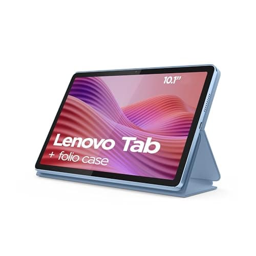 Lenovo MediaTek G85 - Tableta (Pantalla Full HD de 10,1", 4 GB de RAM, 64 GB eMMC, Android 14, Polar Blue, Incluye Funda Tipo Libro