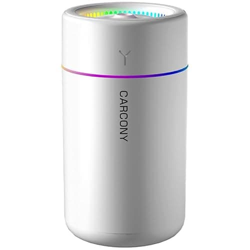 Humidificador de Silencioso para Bebes, Humidificador de Aromas con 4 Modos de Niebla hasta 48 Horas, 28 db & BPA FREE para Dormitorio, Oficina, Viajes (BLANCO)