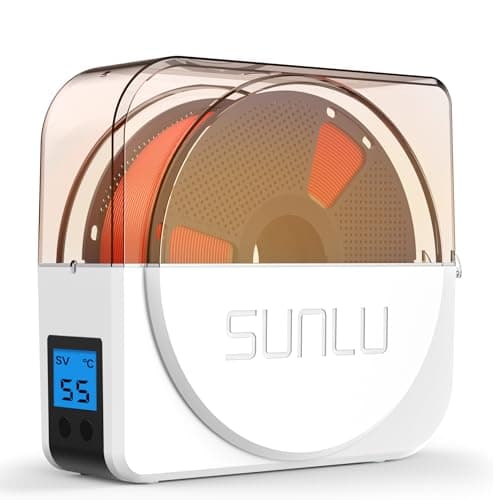 SUNLU Impresora 3D Secador de Filamento S1 Plus con ventiladores, Secador de Filamento 3D para PLA/PETG/TPU/ABS y Otros Filamentos, Apto para Filamento FDM 1.75mm/2.85mm/3.00mm. (blanco)
