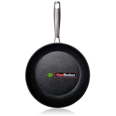 WECOOK! Ecochef Sartén Aluminio Forjado 28 cm, Inducción, Antiadherente QUANTANIUM Ecológico 3 Capas sin PFOA, 4mm Espesor, Apta Todas las Cocinas, Vitrocerámica, Gas, Lavavajillas