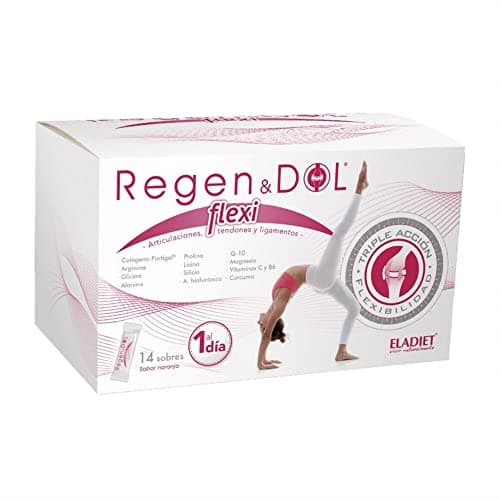 Eladiet Complemento Alimenticio Regendol Flexi - 14 Sticks - Para el Bienestar de Músculos y Tendones - Ayuda a Mantener la Flexibilidad de las Articulaciones - Favorece la Formación del Colágeno