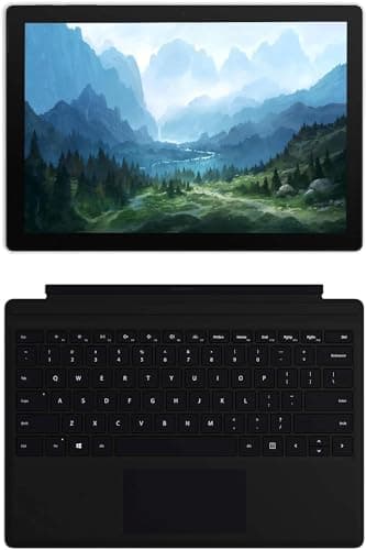 Microsoft Surface Pro 4 Tableta, Pantalla táctil de 12,3 Pulgadas (2736 x 1824), Intel i5-6300U, 4 GB de RAM, SSD de 128 GB, Teclado Estadounidense, Cámara, Windows 10 Pro (Reacondicionado)