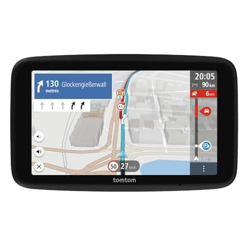 TomTom navegador para camion GO Professional 2.ª generación (con pantalla táctil capacitiva de 6" y mapas de Europa, información de tráfico a tiempo real.Ideal para camiones,buses y vehículos grandes)