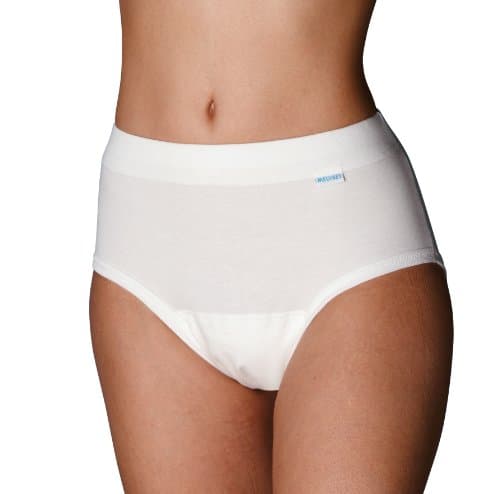Medi Juego Slip incontinencia con eingearbeiteter. lavable almohadillas absorbentes (. Aprox. 250 ml.