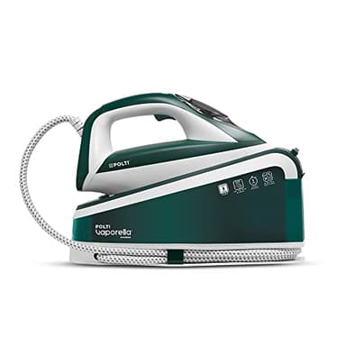 Polti Vaporella Express VE30.20, Plancha Generadora de Vapor, Presión Bomba hasta 8 Bar, Potencia 2200 W, Función Eco, Tecnología One Temperature, Ajuste Digital, Verde y Blanco