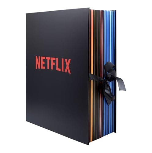 YuMe 15309 - Scatola regalo Netflix, calendario dell'Avvento con effetto sonoro, da 16 anni, 24 sorprese da 7 popolari serie Netflix