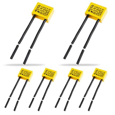 ROMINVIC 6 Piezas 0.22uF 275V X2 Condensadores de Seguridad Condensadores de Supresión LED para Luces Direccionales, Lámparas LED Intermitentes y Sin Emisión