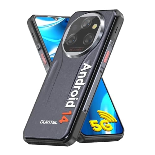 OUKITEL WP39 Movil Resistente 5G, 24GB RAM+256GB ROM Móvil Irrompible Android 14, 11000mAh/18W Teléfono Movil, 6.6'' FHD+ 2.4K Móvil Rugerizado, 64MP+32MP, Dual SIM/NFC/Fingerprint/GPS/OTG - Negro