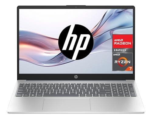 HP 15-fc0149ns - Ordenador portátil de 15.6" FHD (AMD Ryzen 7-7730U, 16 GB RAM, 1TB SSD, AMD Radeon Graphics, Sin Sistema operativo) Plata y Azul - Teclado QWERTY Español