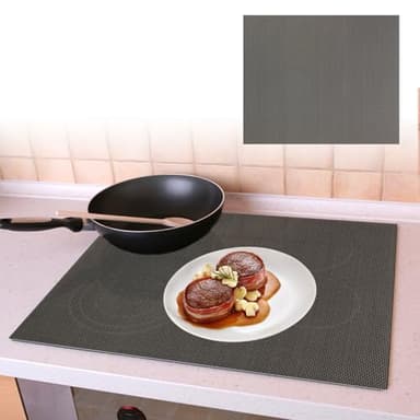 LOREC 60x52cm Esterilla Protectora de Inducción Silicona Alfombrilla Protectora para Placa Inducción Alfombrilla Protectora para Cocina de Inducción (Magnética) Reutilizables Resistente al Calor-2