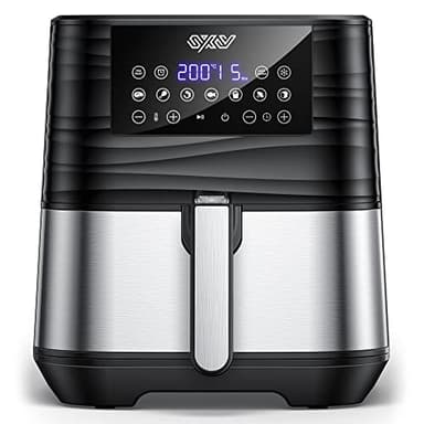 Innsky Freidora de Aire sin Aceite 5,5L, 1700W Freidora Aire Caliente con 11 Programas, Actualizar Air Fryer con Función de Precalentar, Descongelar, Mantener Caliente y Cronometrar, con Recetas