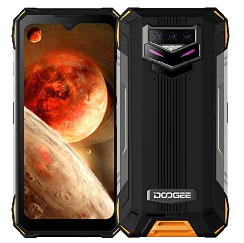 DOOGEE S89 Pro Android 12 Móvil Resistente, Batería 12000mAh, Helio P90 8GB+256GB, 64MP Triple Cámara (20MP IR Visión Nocturna), IP68 Teléfono Antigolpes, 6.3" FHD+, Carga Inalámbrica GPS NFC Naranja