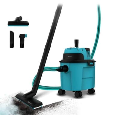 Cecotec Aspirador Sólidos y Líquidos 10L Conga Rockstar Wet & Dry Compact Garden. 1000W, Ligero, Compacto, Doble Función de Succión y Soplado, Accesorios