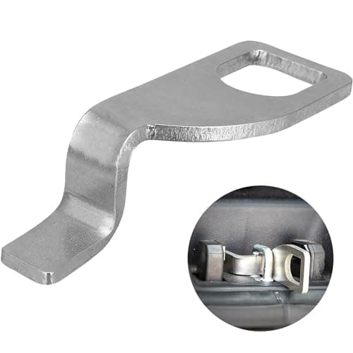 AUTOZOCO Soporte para puerta trasera de vehiculo, Gancho de Extensión Del Portón Trasero, Apto para VW T4 T5 T6 California, Bus, Camping Multivan, Caddy Viano Vivaro Trafic II, Acero inoxidable,