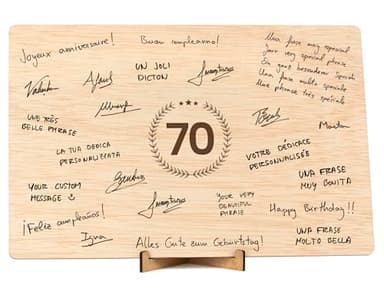 CONTRAXT Tarjeta felicitacion 70 cumpleaños. Regalo detalles Decoracion original Postal mujer hombre 70 cumpleaños feliz cumpleaños Padre Madre 70 años hombre mujer mama abuela papa abuelo (70)