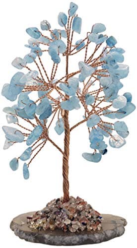MINA HEAL Árbol de Dinero de Piedra de Cristal para curación de Chakras, Feng Shui, Fortuna, Buena Suerte, Riqueza y Prosperidad