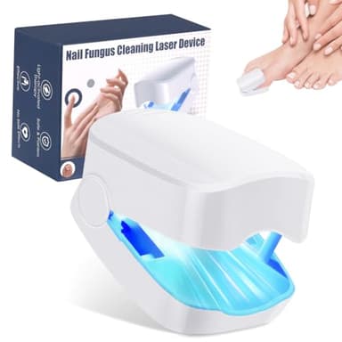 ACWOO Dispositivo de Tratamiento Antifúngico de Uñas, Dispositivo de Limpieza y Tratamiento de Hongos en Uñas, Dispositivo de Terapia Láser Recargable y Portátil para Onicomicosis
