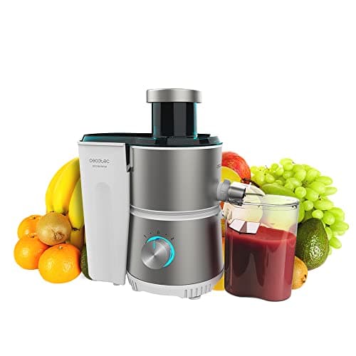 Cecotec Licuadora Orbital Juice&Fresh 400 Titan White. 400 W, 20000 RPM de Velocidad, Tamaño Compacto, 2 Velocidades, Disco con Recubrimiento de Titanio Negro, Sistema antigoteo, Jarra 350 ml