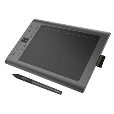 GAOMON M106K Tableta Gráfica con 2048 Niveles de Presión 12+16 Teclas de Atajo, Portátil para Dibujar/Editar