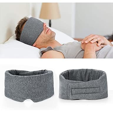 Hand Made Antifaz para dormir con correa ajustable cómodo y supersuave Agradable para la piel Tela Anti-Luz Opaco antifaz para dormir para hombres y mujeres para Siestas, Viajes
