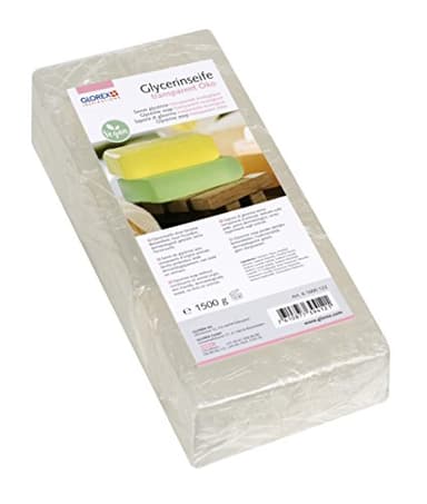 GLOREX 6 1600 - Jabón de glicerina ecológico, Transparente, 1500g