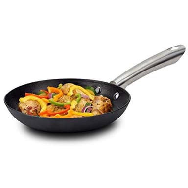 Nava Atlas - Sartén de hierro fundido con mango de acero inoxidable, apta para horno para cocinar y hornear, sartén antiadherente, compatible con placa de inducción, 28 cm de diámetro