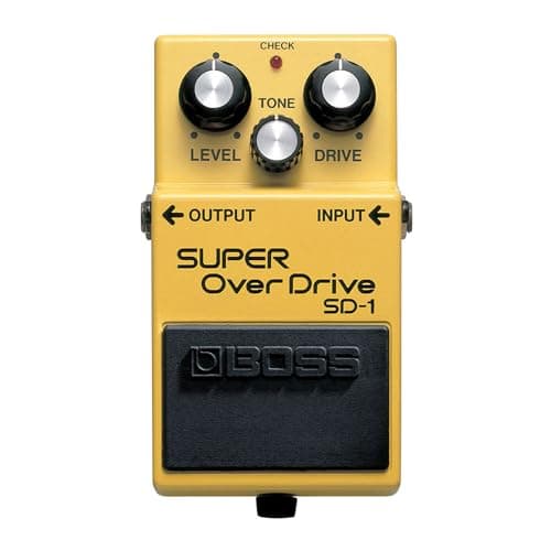 BOSS Pedal BOSS SD-1 Super Overdrive — Compacto pedal de saturación con sonidos saturados cálidos y aterciopelados