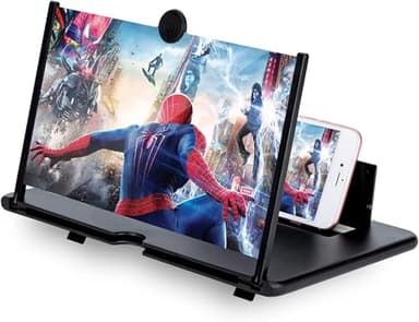 BAONUO Lupa para móvil, 16 Pulgadas HD Amplificador de Pantalla para movil, 3-4 aumentos, antirreflectante, Plegable, Compatible con Todos los Smartphones (16 pollici 01)