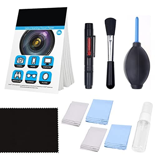 CAMKIX Cleaning Kit - Pack de Limpieza de Equipos fotográficos (Canon, Nikon, Pentax, Sony) sin Fluido de Limpieza