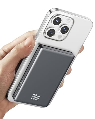 Ntaanoo Power Bank para Magsafe, 10000mAh Pequeña Inalámbrico Bateria Portatil 20W Carga Rapida, Magnetico Bateria Externa con USB C Entrada y Salida Powerbank para iPhone 16/15/14/13/12 Pro MAX Mini