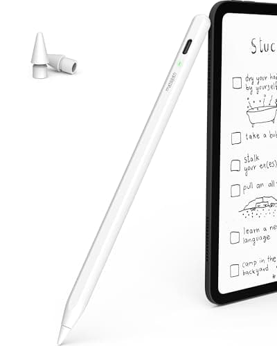 Metapen Air8 Lápiz para Apple iPad 2018-2025,2X Carga Rápida Stylus Pencil Compatible con iPad 6/7/8/9/10/11 A16,Mini 5/6,Air 3/4/5/M2/M3,Pro M4/11/12.9/13",Rechazo de Palma,Precisión de Píxel