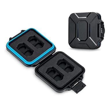JJC Estuche para Tarjetas de Memoria Caja Delgada para 4 Tarjetas CFexpress Tipo A y 8 Tarjetas Micro SD Micro SDXC Micro SDHC TF, Caja de Almacenamiento de Tarjetas TF antichoque Resistente al Agua