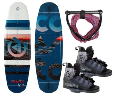 COASTO KYANIT 140 - Mancuernas flexibles para wakeboard con fijación 39-46