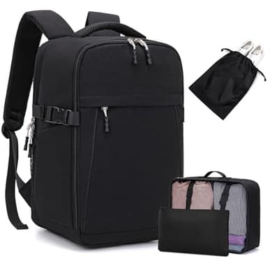 Lossga Mochila Viaje Cabina Avion 40x20x25 para Ryanair con Organizador de Equipaje Mochilas de Viaje Travel Backpack Equipaje de Mano para Easyjet Vueling Wizz Air