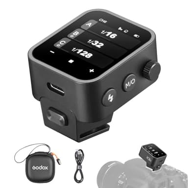 Godox X3-C TTL Disparador de Flash Inalámbrico para Canon Cámara, 1/8000s HSS Función TTL TCM, Batería Incorporada Pantalla Táctil Transmisor de Flash Compatible con Canon R5 R6 R7 5D 6D