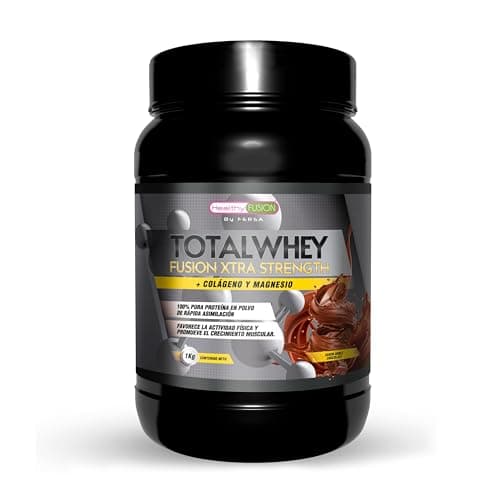 Healthy FUSION Whey Protein Colágeno y Magnesio; Rápida asimilación; Aumenta masa muscular; Mejora tus entrenamientos deportivos y favorece la correcta recuperación muscular; Doble Chocolate, 1000 g