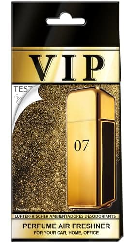VIP Ambientadores de lujo para coche, paquete de 1, aroma de larga duración para coche, hogar y oficina, fragancias lujosas inspiradas en las mejores casas de perfumes